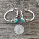 Boucles d'oreilles Turquoise™ | Élégance en argent sterling