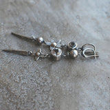 Boucles d'oreilles pendantes étoile en strass