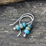 Boucles d'Oreilles Perlées en Turquoise