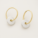 Créoles plaquées or et boucles d'oreilles plaquées argent