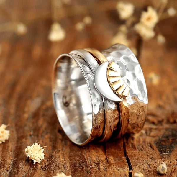 Bague tournante Soleil et Lune