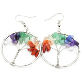 Boucles d'oreilles en cristal naturel Wishing Tree