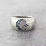 Bague Étoile Lune