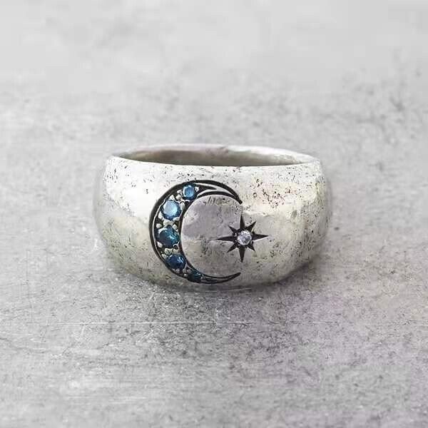 Bague Étoile Lune