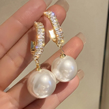Boucles d'oreilles Chic™ | Perles et zirconium raffinés