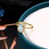 Bague éblouissante en zircon