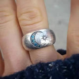 Bague Étoile Lune