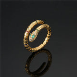 Bague serpent vintage en or