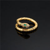 Bague serpent vintage en or