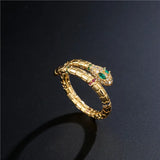 Bague serpent vintage en or