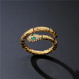 Bague serpent vintage en or