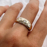 Bague vintage plaquée or Starlight