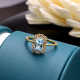 Bague éblouissante en zircon