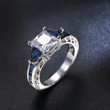 Bague zircone étincelante haut de gamme
