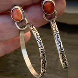 Boucles d'Oreilles Boho Vintage Onyx