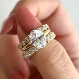 Ensemble de bagues vintage traditionnelles en zircone