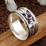 Bague de méditation Bee Purple Gemstone