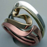 Bague vintage couleur spirale