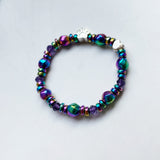 Bracelet magnétique avec breloque en forme de patte