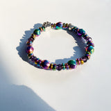 Bracelet magnétique avec breloque en forme de patte