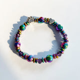 Bracelet magnétique avec breloque en forme de patte