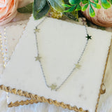 Collier ras-du-cou avec pendentif étoile Stella Dainty - Or ou argent