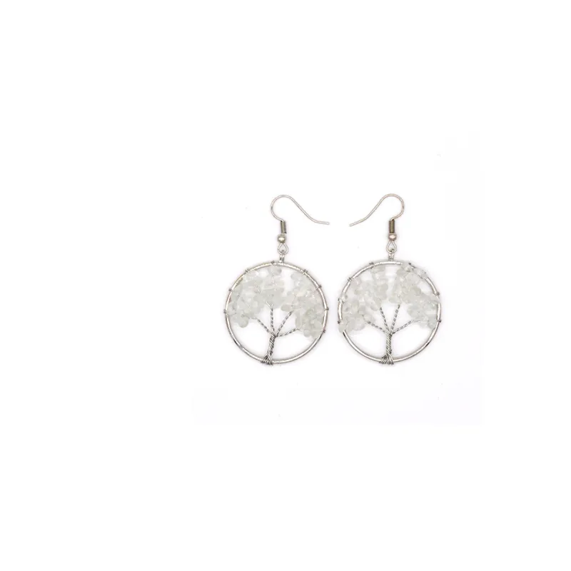 Boucles d'oreilles en cristal naturel Wishing Tree