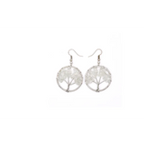 Boucles d'oreilles en cristal naturel Wishing Tree