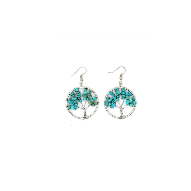 Boucles d'oreilles en cristal naturel Wishing Tree