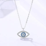 Collier en argent sterling avec œil maléfique