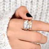 Bague tournante Soleil et Lune