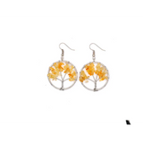 Boucles d'oreilles en cristal naturel Wishing Tree