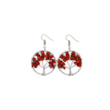 Boucles d'oreilles en cristal naturel Wishing Tree