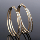 Boucles Rétro™ | Créoles en or, élégance intemporelle