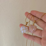 Collier Vintage Moonstone Love