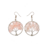 Boucles d'oreilles en cristal naturel Wishing Tree