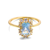 Bague éblouissante en zircon
