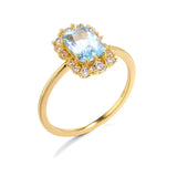 Bague éblouissante en zircon