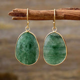 Boucles d'oreilles vintage vertes