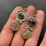 Boucles d'oreilles vintage en or Menaphos