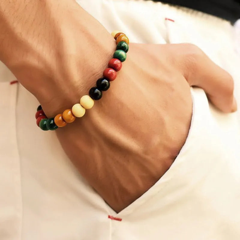 Bracelet à perles énergétiques curatives