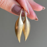 Boucles d'oreilles vintage petites gousses en or