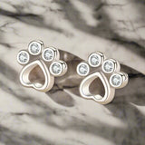 Boucles d'oreilles en argent sterling avec zircone étincelante