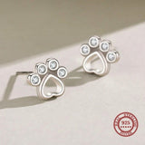 Boucles d'oreilles en argent sterling avec zircone étincelante