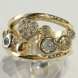 Bague vintage fine brillante