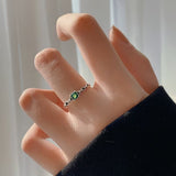 Chaîne Émeraude™ | Bague en matière précieuse