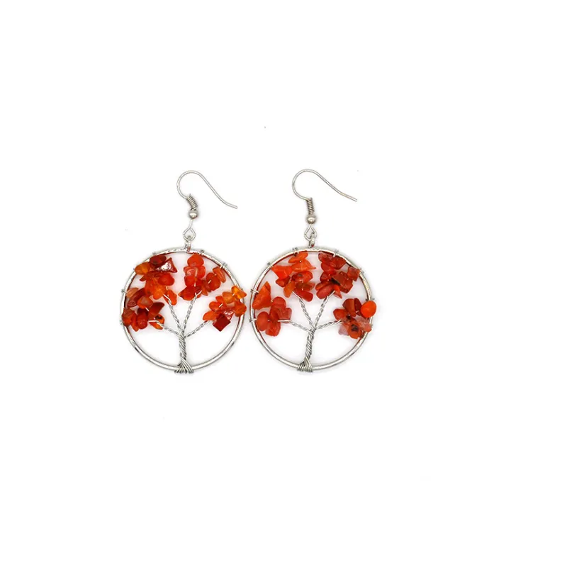 Boucles d'oreilles en cristal naturel Wishing Tree