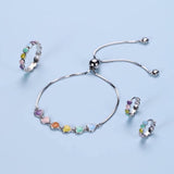 Bracelet en argent sterling avec empreintes de pattes – Taille ajustable