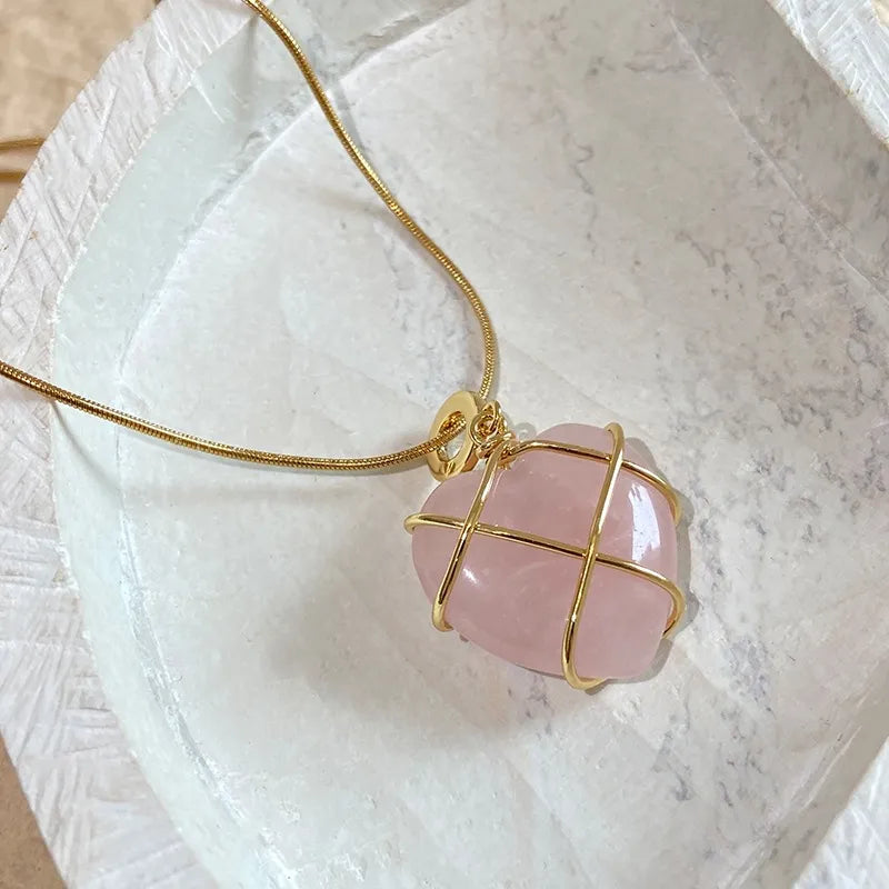 Collier Vintage Moonstone Love