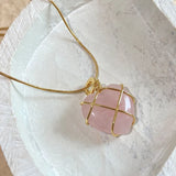 Collier Vintage Moonstone Love